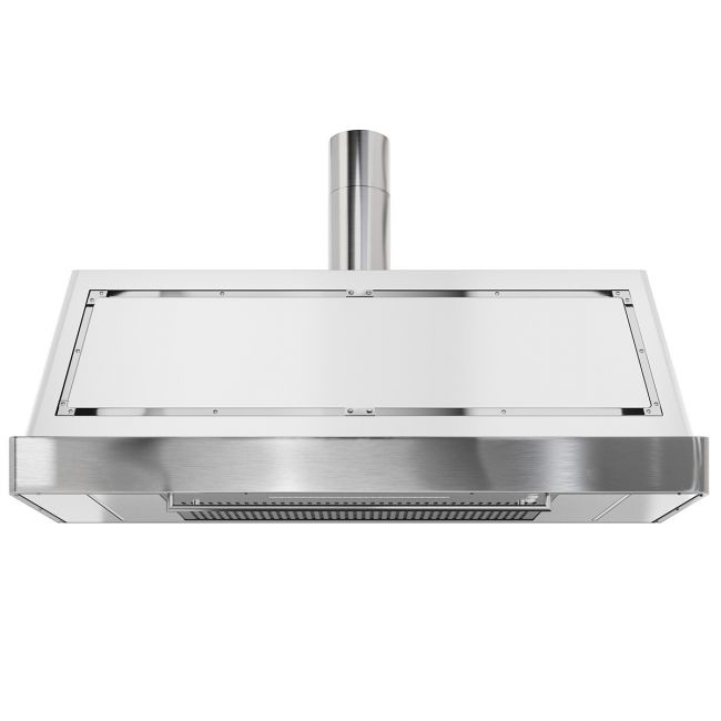 Campana Royal Blanca Moldura Acero 1500
