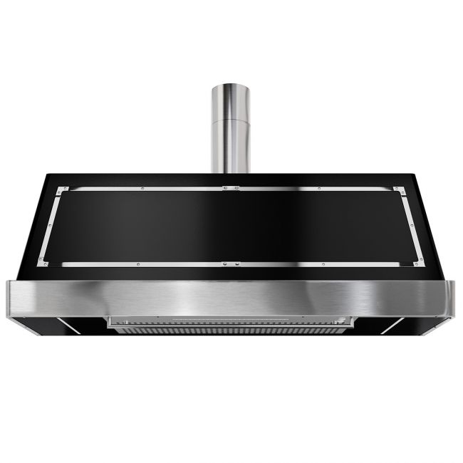 Campana Royal Negra Moldura Acero 1500