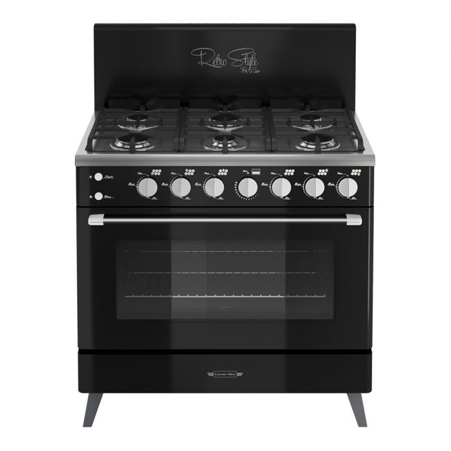 Cocina Retro Style Negra 900