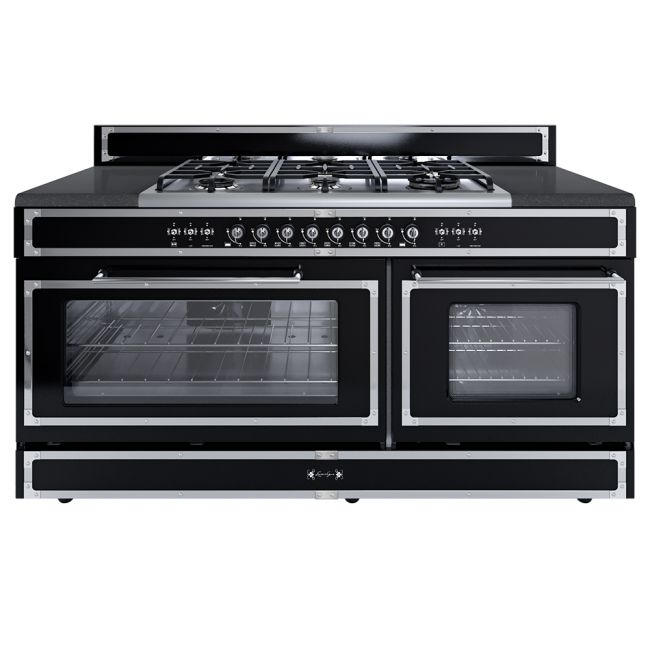 Cocina Royal Premium Negra 1500