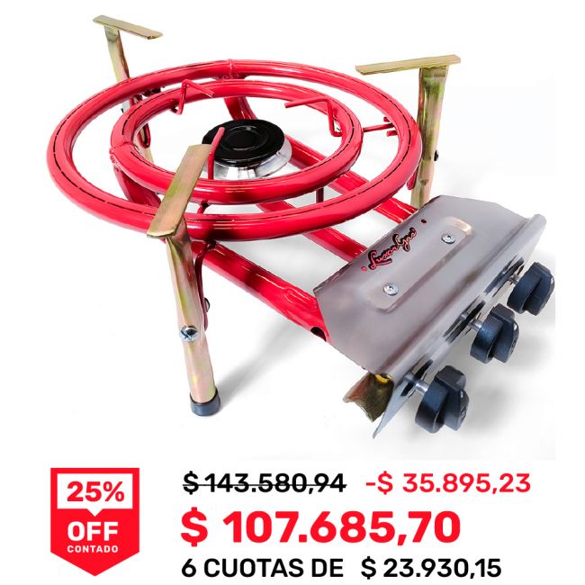 Paellero Cocineta Multifunción Rojo - B222
